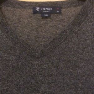 Men’s Grey V-Neck Sweater